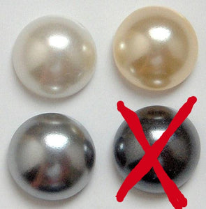 10mm Imitation Pearl Round Cabochons