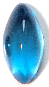 14x10mm Radiated Blue Topaz High Dome Marquise Cab