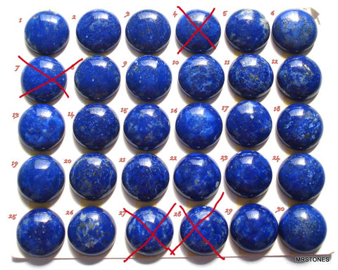18mm (S7R) Natural Lapis Lazuli Round Cabochon