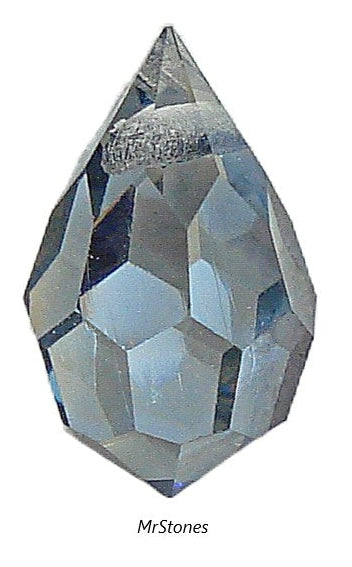 10x6mm (CZ136) Czech Valentinite Glass Broilette Teardrop Pear Shape Dangle Bead
