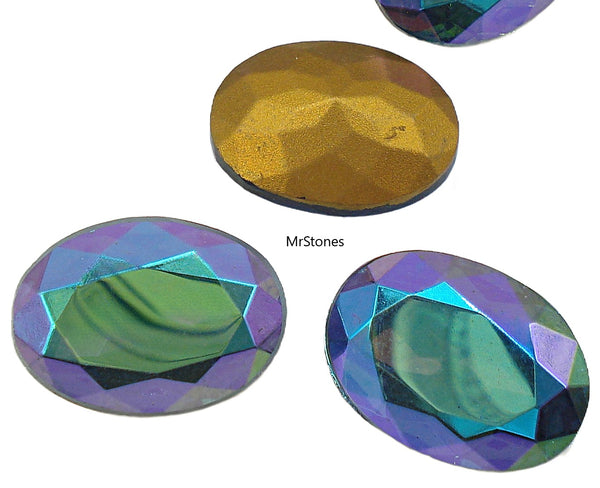 18x13mm (4130) TTC Black Diamond AB Oval Shape