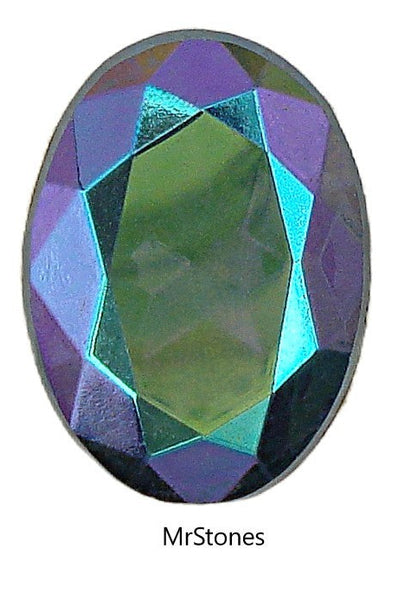 18x13mm (4130) TTC Black Diamond AB Oval Shape
