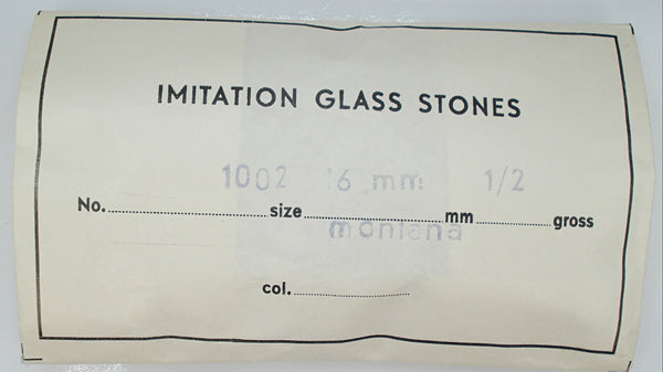 16mm (2006) Montana Sapphire Blue Rivoli Round Flatback Pointed Top