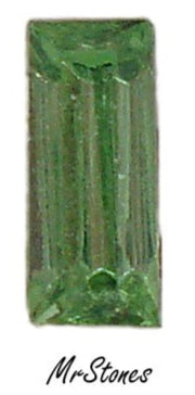 7x3mm (4500/2) TTC Peridot Green Baguette 4pcs/$1.00