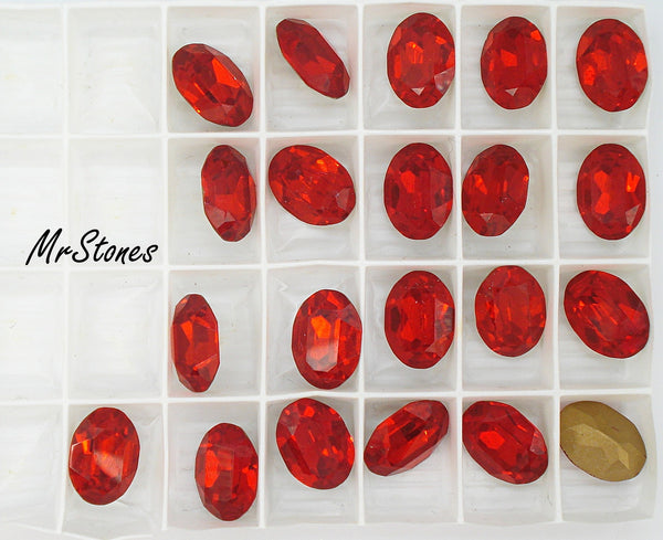 14x10mm (4120) Light Siam Oval Shape