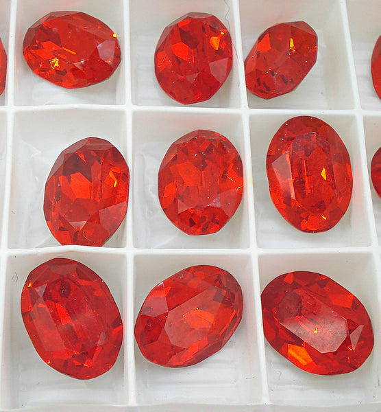 14x10mm (4120) Light Siam Oval Shape
