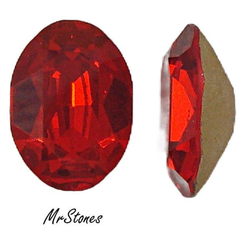 14x10mm (4120) Light Siam Oval Shape