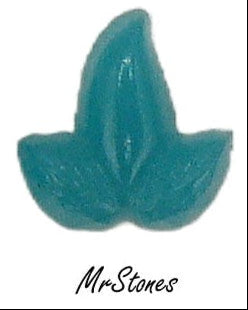 8mm (LEAF) Chili Leaf Chrysophase Flatback