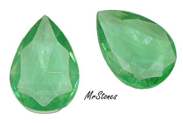 18x13mm (4323/2) Star Cut - Front/Back Cut the Same Peridot Pear Pendeloque