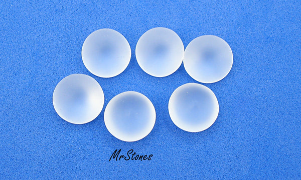 11mm (3189) (48ss) Crystal Frosted Matte Unfoiled Round Buff Top Doublet