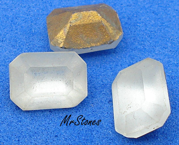 8x6mm (4600/2) TTC Crystal Frosted Matte Cushion Octagon