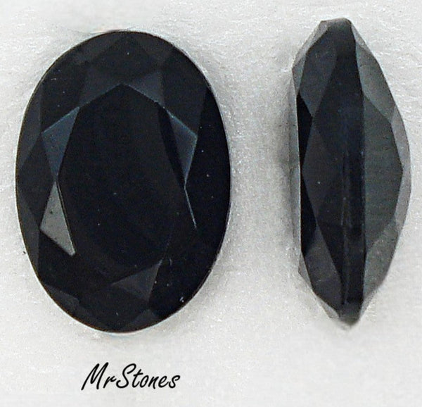 18x13mm (4130/2) TTC Jet Unfoiled Oval Shape