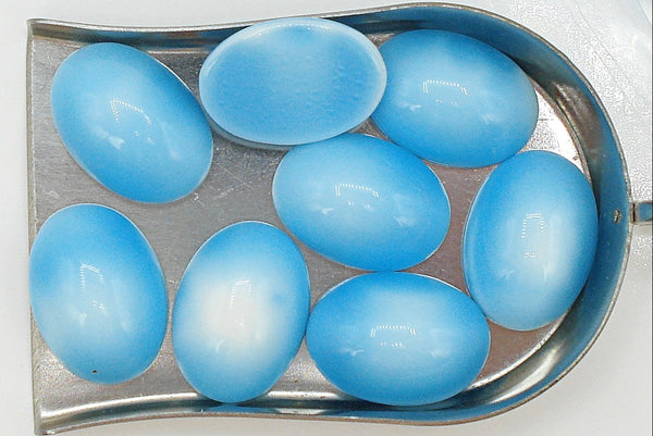 18x13mm (2195) Flamingo Oval Cabochon Blue-Green-Pink-Beige