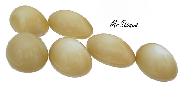 18x13mm (2195) Flamingo Oval Cabochon Blue-Green-Pink-Beige