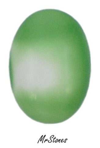 25x18mm (2195) Green Flamingo Oval Cabochon