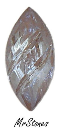 15x7mm (3146) Sappharine Saphiret Marquise Navette Buff Top Doublet w/ 2 Slant Cuts
