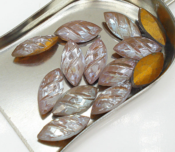 15x7mm (3146) Sappharine Saphiret Marquise Navette Buff Top Doublet w/ 2 Slant Cuts