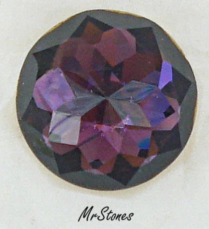 18mm (2040) Amethyst Round Rauten Rose Cut