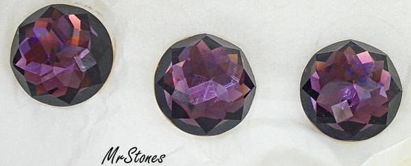 18mm (2040) Amethyst Round Rauten Rose Cut