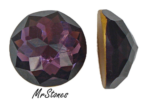 18mm (2040) Amethyst Round Rauten Rose Cut