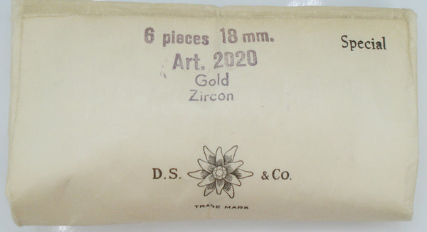 18mm (2020) Blue Zircon Rauten Round Rose Cut