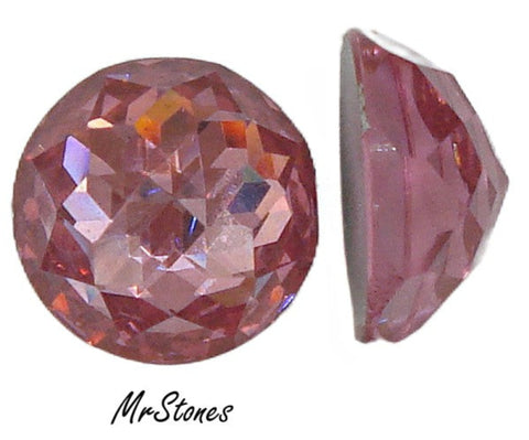 18mm (2040) Light Rose Round Rauten Rose Cut