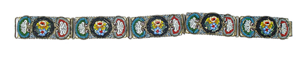 Venzia Link Micro Mosaic Bracelet 7.5" x 5/8"