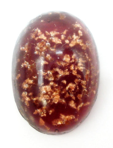 18x13mm (1685) Amethyst with Gold Flecks Oval Cabochon Japan