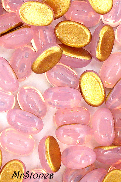 6x4mm (2195) Rose Pink Opal Oval Cabochon