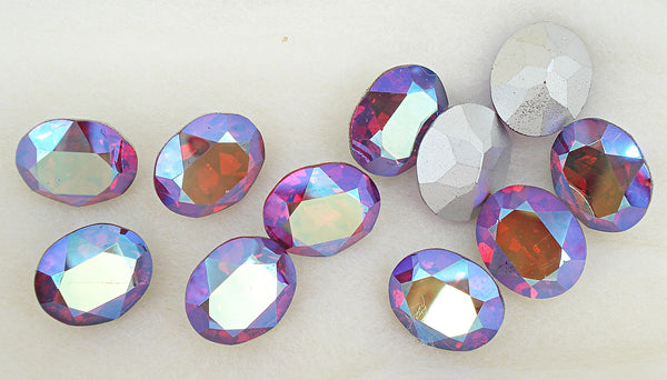 12x10mm (4120) Light Siam AB Oval Shape