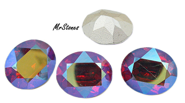 12x10mm (4120) Light Siam AB Oval Shape