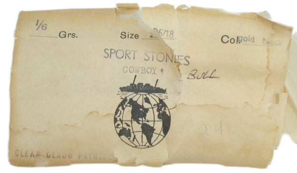 25x18mm Reverse Intaglio Black Gold Rodeo Cowboy Bull Oval Cabochon