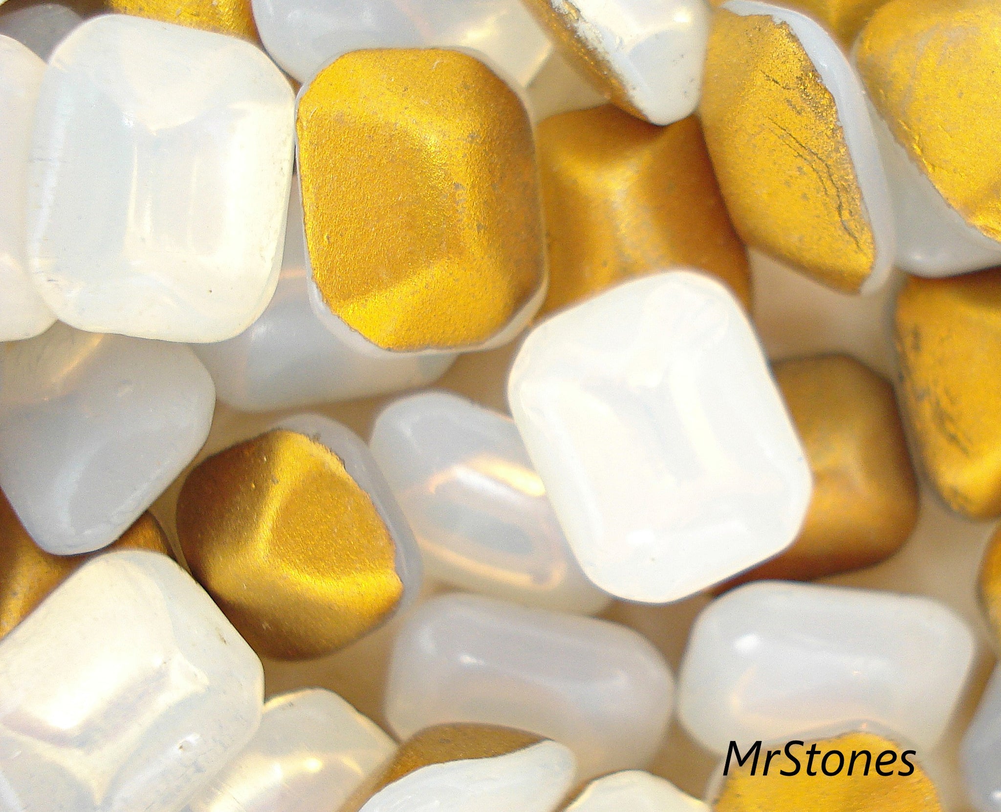 10x8mm (3436) White Opal Cushion Octagon Buff Top Doublet