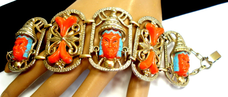 Selini Selro Asian Princess Turquoise Coral Bracelet