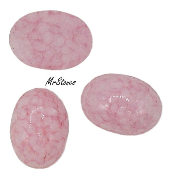 14x10mm (2195) Pink Matrix Oval Cabochon