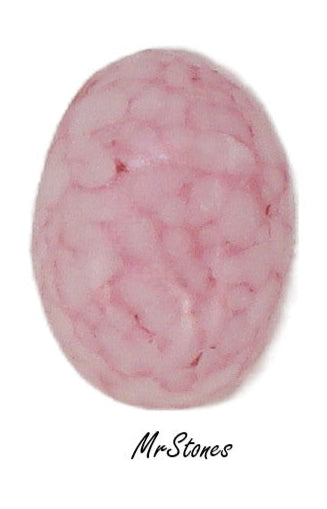 14x10mm (2195) Pink Matrix Oval Cabochon