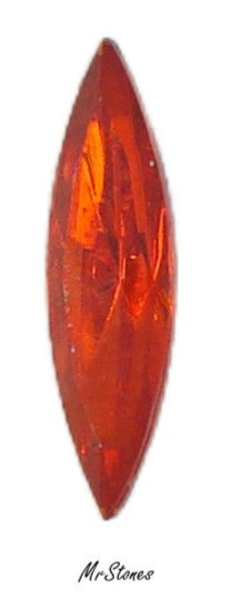15x4mm (4200/2) TTC Hyacinth Orange Marquise Navette 1pc/$0.65 or 3pcs/$1.00