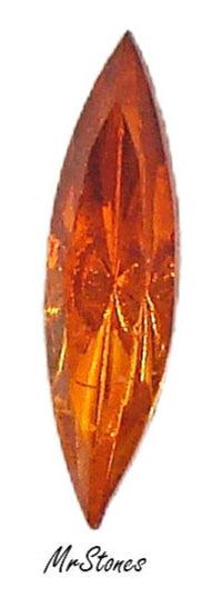 15x4mm (4200/2) TTC Sun Bright Orange Marquise Navette 1pc/$0.65 or 3pcs/$1.00