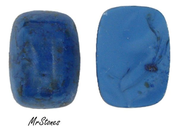 20x15mm (2570) Lapis Matrix Antique Cushion Cabochon