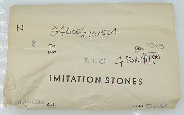 10x5mm (4600/2) TTC Crystal Cushion Octagon Czech 10pc $1.00~144pc $6.95