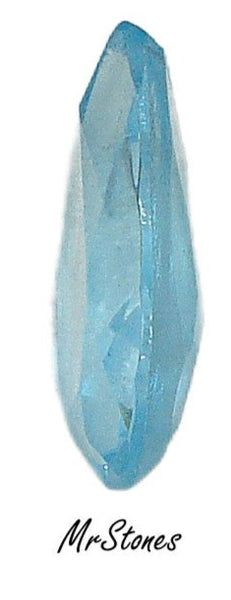 20x10.5mm (4320/2) TTC Aqua Unfoiled Pear Pendeloque