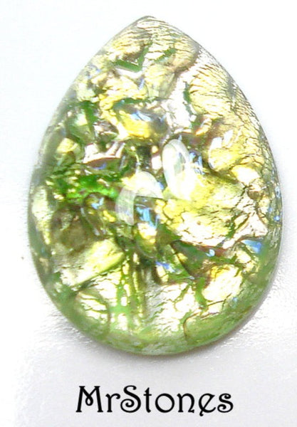 18x13mm (3332) Mint Green Opal Pear Pendaloque Shape