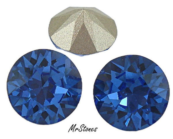 8.2-8.4mm (1088) (39ss) Sapphire New Cut Swarovski Round Chaton