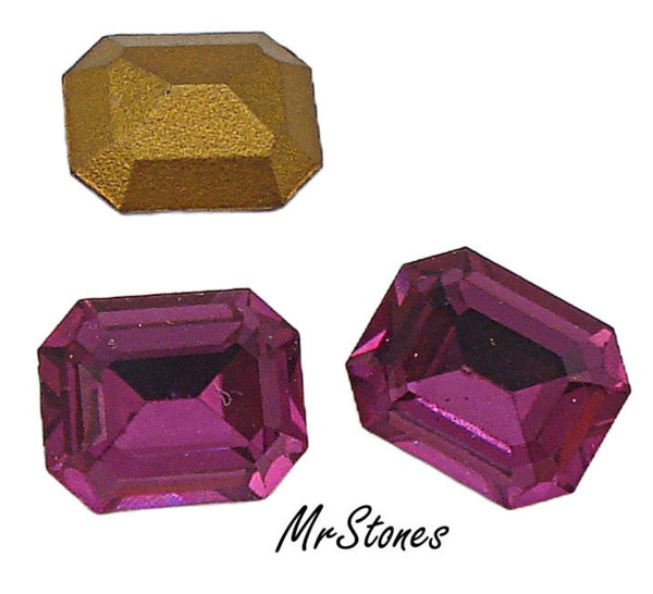 10x8mm (4600) Fuchsia Cushion Octagon Shape