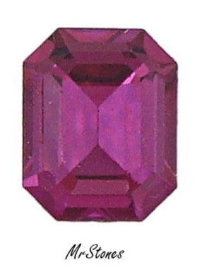 10x8mm (4600) Fuchsia Cushion Octagon Shape