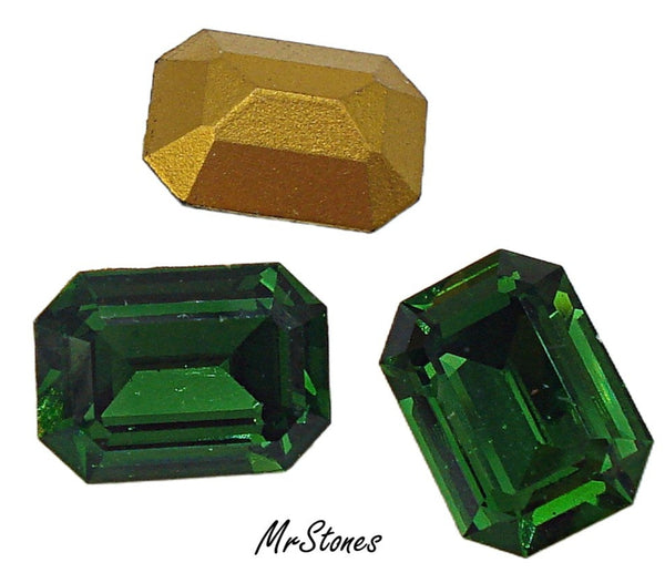 14x10mm (4610) Green Turmaline Step Cut Cushion Octagon DS Co.