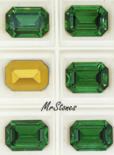 14x10mm (4610) Green Turmaline Step Cut Cushion Octagon DS Co.
