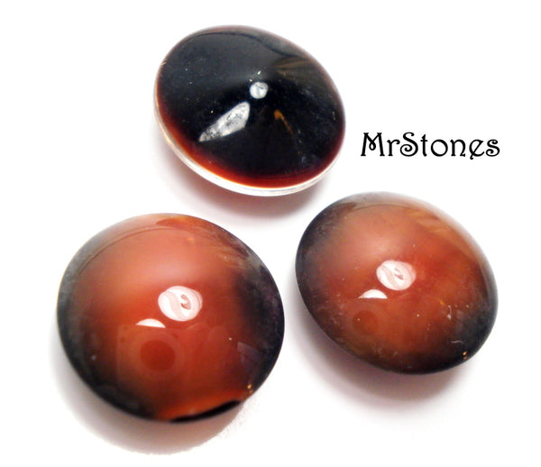 11mm (3189) (48ss) Red Moonstone Round Buff Top Doublet