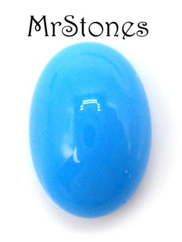 7x5mm (2195) Dark Turquoise Oval Cabochon