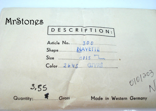 10x5mm (4200/2) TTC White Givre Marquise Navette